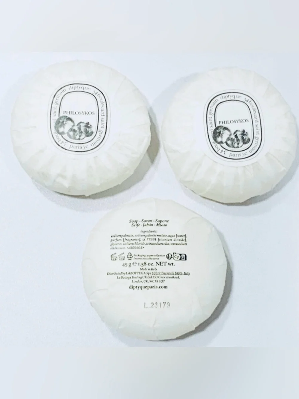 DIPTYQUE PHILOSYKOS SOAP – Hotel Collection ✨ Bundle Deal: 6 for $25✨